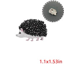 Vintage Cute Animal Hedgehog Alloy Pin Brooch Badge