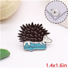 Vintage Cute Animal Hedgehog Enamel Pin Brooch Badge