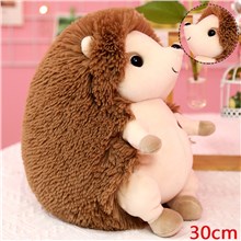 Adorable Cartoon Hedgehog Stuffed Animal Soft Plush Doll Toy Brown