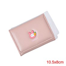 Cute Rabbit Pattern Pink PU Wallet