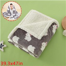 Cute Rabbits Pattern Flannel Soft Blanket for Kids