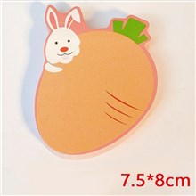 Cute Rabbit Carrot Sticky Notes Office Supplies