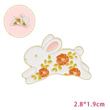 Rabbit Cartoon Enamel Brooch Pin Badge