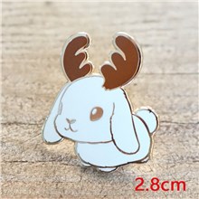 Cute Animal Rabbit Enamel Pin Brooch Badge