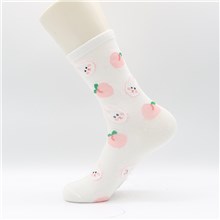 Cute Rabbit Peach Socks Animal Socks 