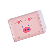 Cute Pink Pig PU Wallet