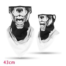 Cartoon Wolf Neck Gaiter Bandana Face Mask For Men Women