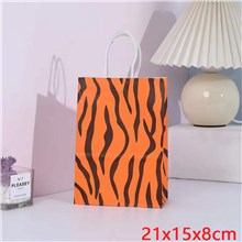 Tiger Pattern Paper Bag Gift Bag Treat Bag Goodie Bag