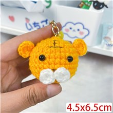 Cute Tiger Hand Made Wool Pendant Keychain Key Ring