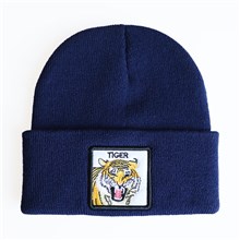 Tiger Dark Blue Knit Hat