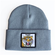 Tiger Grey Knit Hat