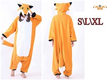 Cartoon Fox Kigurumi Onesie Cosplay Animal Jumpsuit Costume