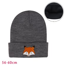 Fox Grey Knit Hat