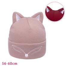 Fox Pink Knit Hat