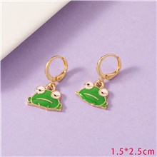 Cute Frog Alloy Earrings