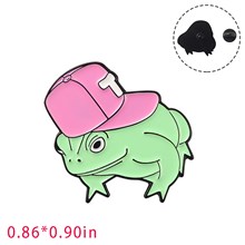 Cute Cartoon Animal Frog Enamel Pin Brooch