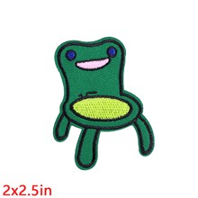 Funny Frog Embroidered Badge Patch