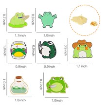 Funny Frog Enamel Brooch Animals Pins Badge