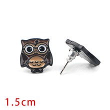 Cute Cartoon Owl Earrings Ear Stud