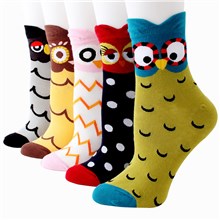 Womens Owl Socks Cute Animal Cotton Ankle Sock Funny Colorful Novelty Sox Women Gift