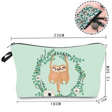 Sloth Cosmetic Bag for Women,Waterproof Makeup Bags