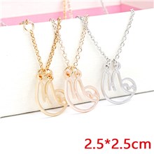 Cute Animal Sloth Pendant Gold Silver Necklace Set