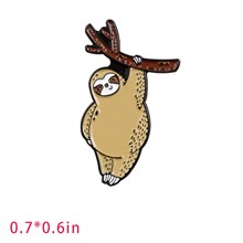 Cute Cartoon Animal Sloth Enamel Pin Brooch
