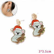 Funny Koala Acrylic Earrings Christmas Gifts