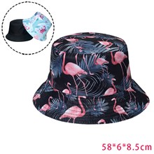 Flamingo Bucket Hat Beach Fisherman Hats Travel Fisherman Cap