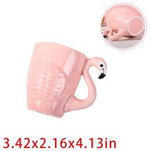 Cute Flamingo Ceramic Cup Mug Funny Coffee Mug