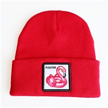 Flamingo Red Knit Hat