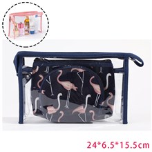 Flamingo Makeup Bag Set