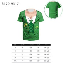 Women Men St. Patrick's Day Funny Novelty 3D Printing Tee Shirt Top