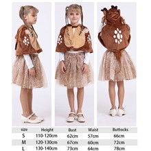 Kids Christmas Costumes Elk Deer Dress Cosplay Festival Kids Skirt Child Cloak Petticoat Girl party Tutu Skirts