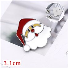 Christmas Santa Claus Cartoon Holiday Brooch Lapel Pin