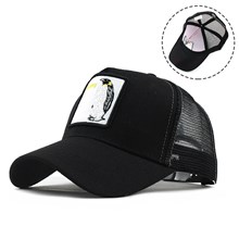 Penguin Mesh Baseball Snapback Cap