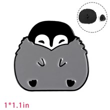 Penguin Enamel Brooch Pin for Jackets Backpacks Cloths Funny Animals Badge Pin for Women/Men