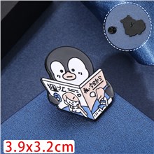 Penguin Enamel Pin Funny  Brooch Badge
