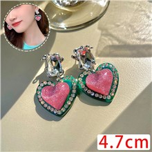 Fashion Acrylic Love Heart Earrings
