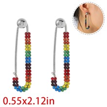 Fashion Paper Clip Alloy Earring
