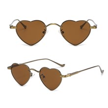 Heart Sunglasses for Women Fashion Lovely Style Metal Frame