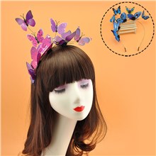 Butterfly Fascinator Headband for Women Festival Costume Wedding Tea Party Hair Accessory