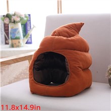 Funny Novelty Cute Brown Emoticon Poop Plush Hat Photo Props Dress Up Hat Cosplay Halloween Party Costume Headgear