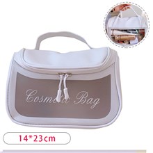 PU Clear Toiletry Bag Travel Makeup Cosmetic Bag For Women Men