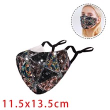 Sparkle Sequins Mouth Cover Glitter Washable Masquerade Mouth Shield Breathable Reusable Dust Proof Mouth Mask