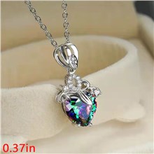 Fashion Colorful Heart Pendant Jewelry Gifts