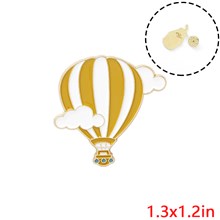 Cute Cartoon Fire Balloon Enamel Pin Brooch Badge