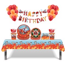 Fire Truck Party Supplies,Fire Truck Birthday Decorations