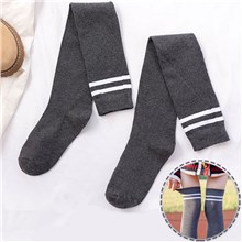 Womens Grey Long Boot Stockings Over Knee Thigh Sock