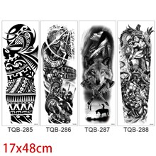 Fashion Large Full Arm Temporary Tattoos Stickers Set